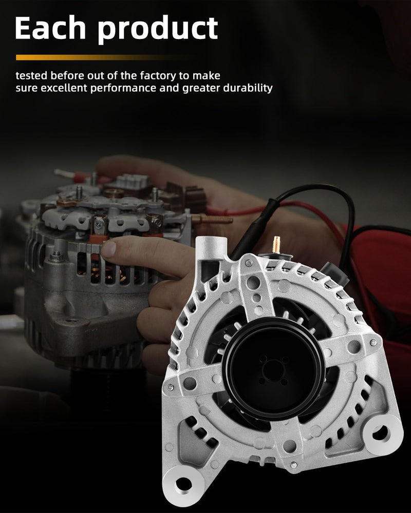 OCPTY Alternators 11063 fit for Chevrolet for Corvette 2003-2004,for Chrysler for Pacifica 2004-2006,12V 145Amp 6 Groove Clutch Pulley Replaces 11063 AND0312 4868760AD - Image 5